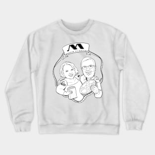 Team Maltin Black and White Crewneck Sweatshirt